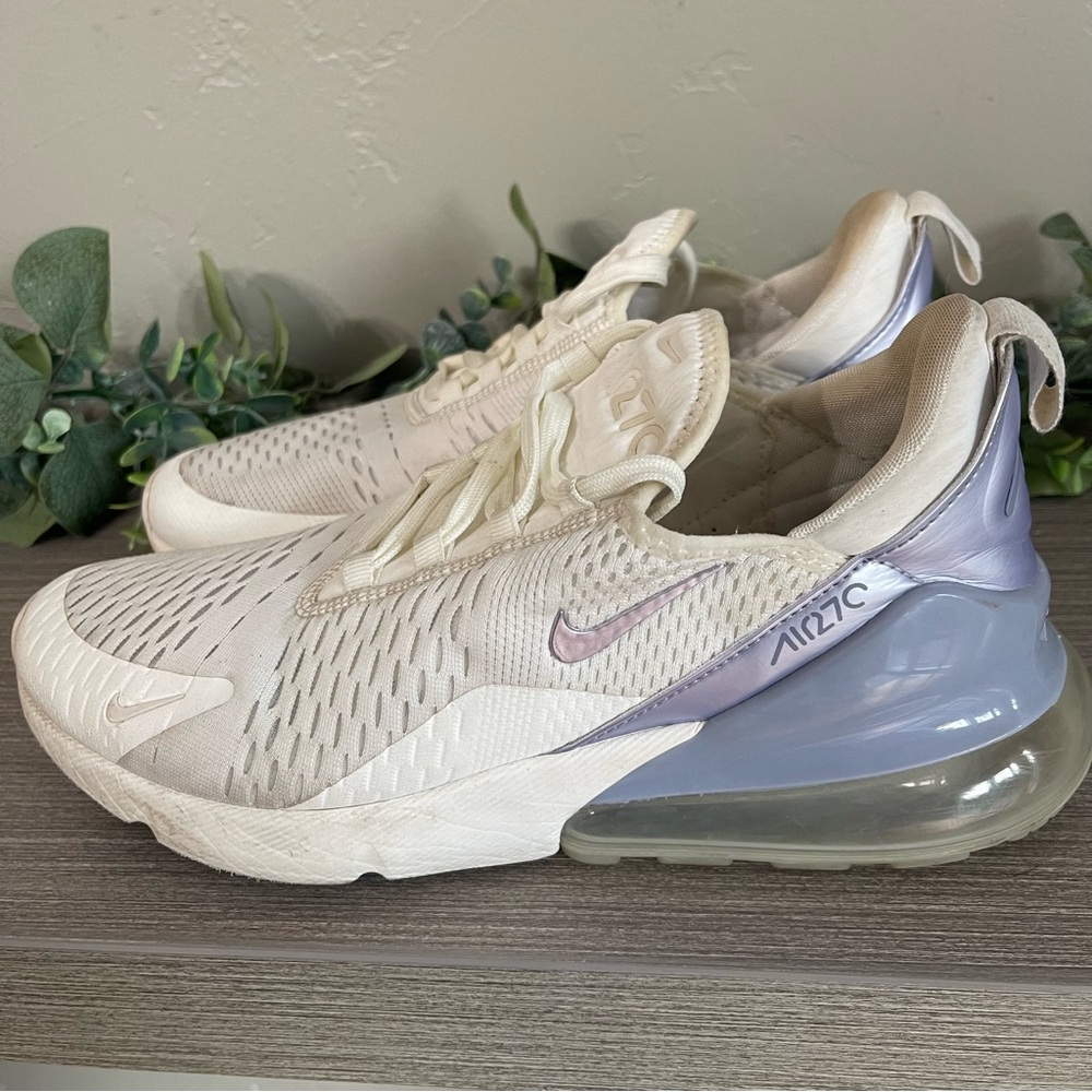 Nike Air Max 270 Sail Oxygen Purple Womens‎ US 9.5 UK 7 - Picture 2 of 9